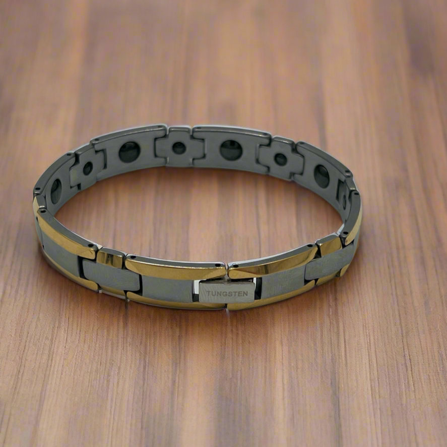 Tungsten Bracelet, Grey and grey tungsten