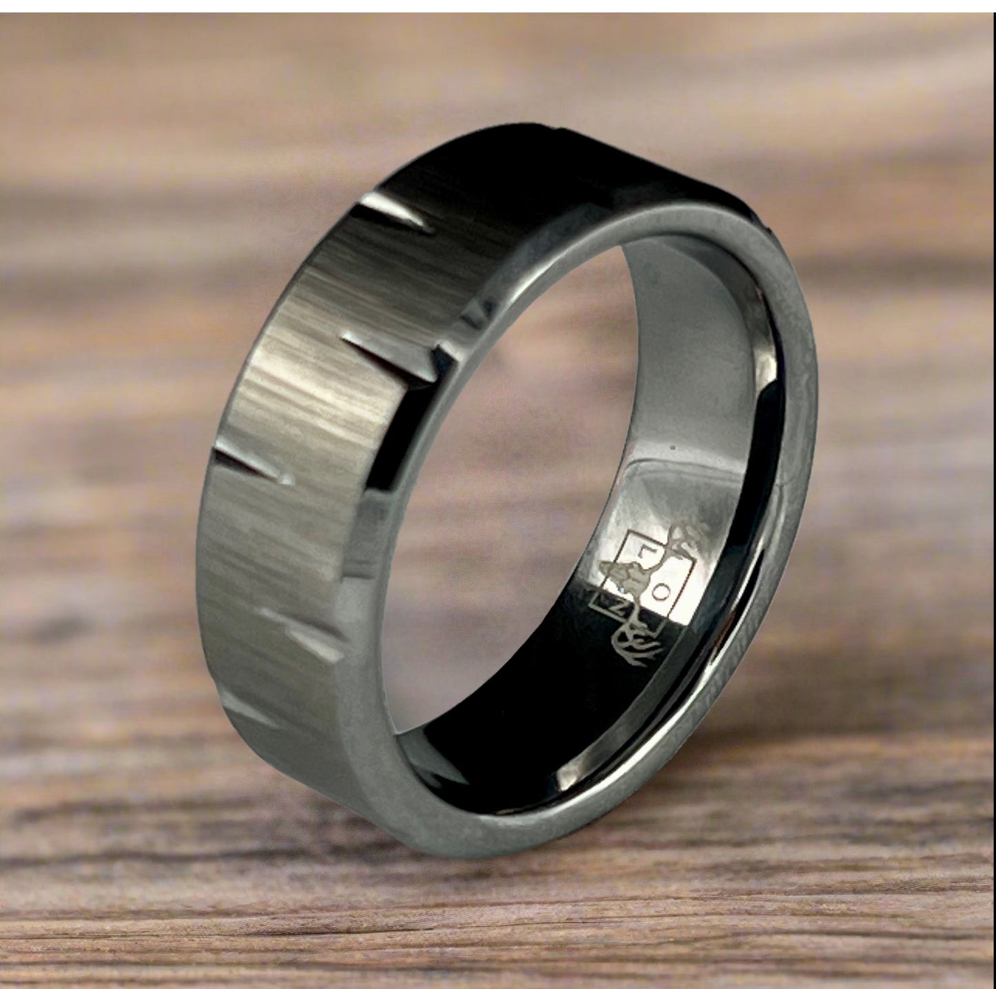 Tungsten Ring, 7mm wide, Grey tungsten 