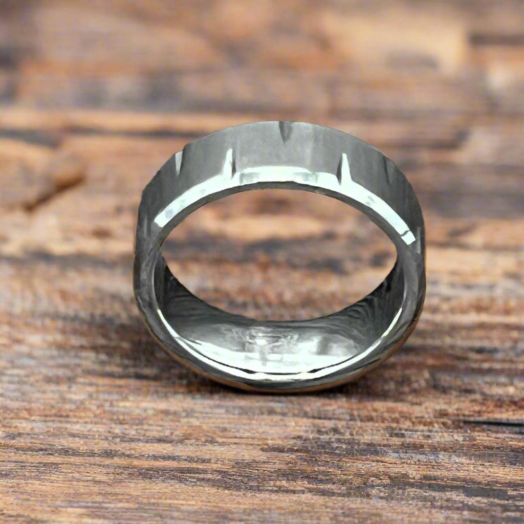 Tungsten Ring, 7mm wide, Grey tungsten 