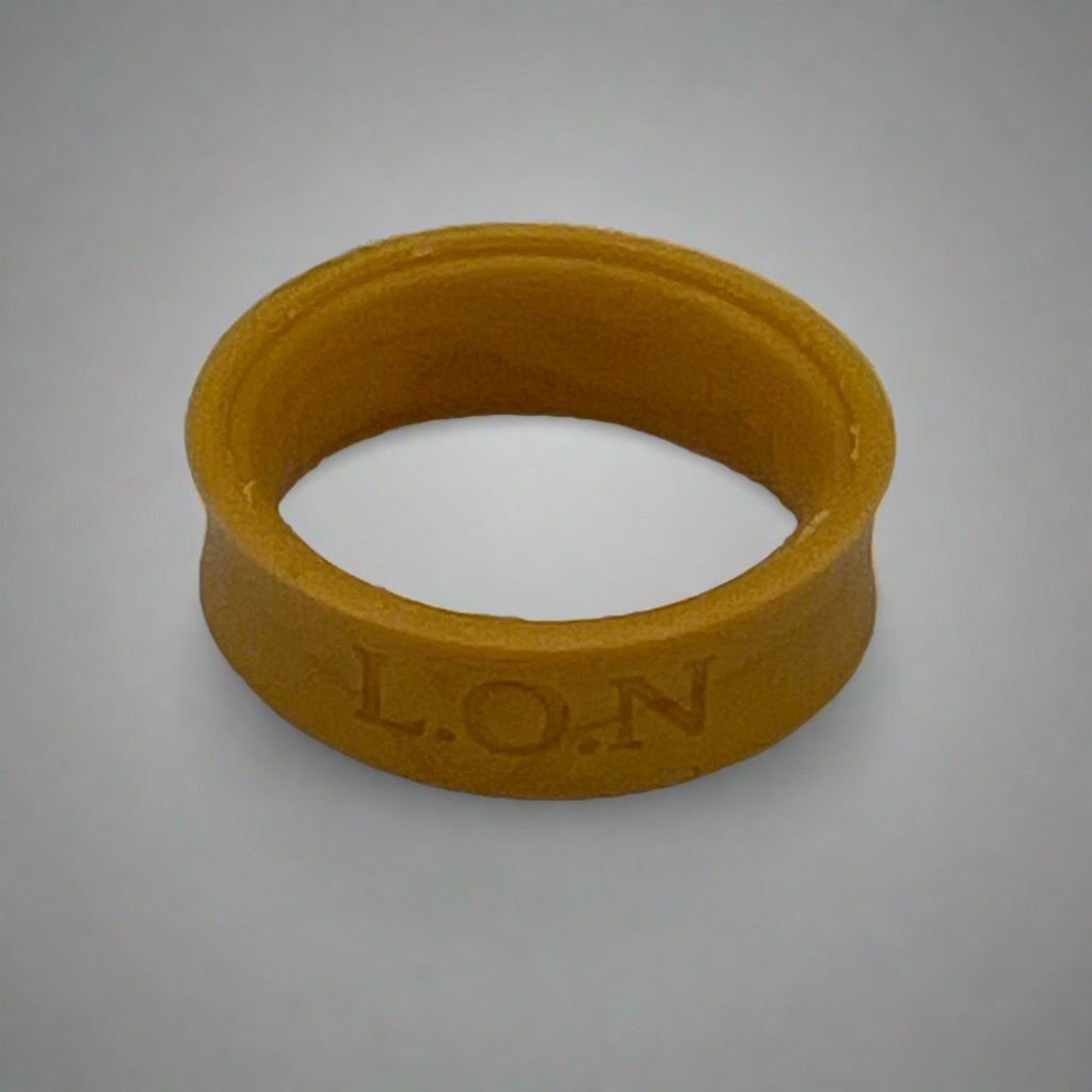 silicone ring, 8mm wide, weighs 1.2 grams